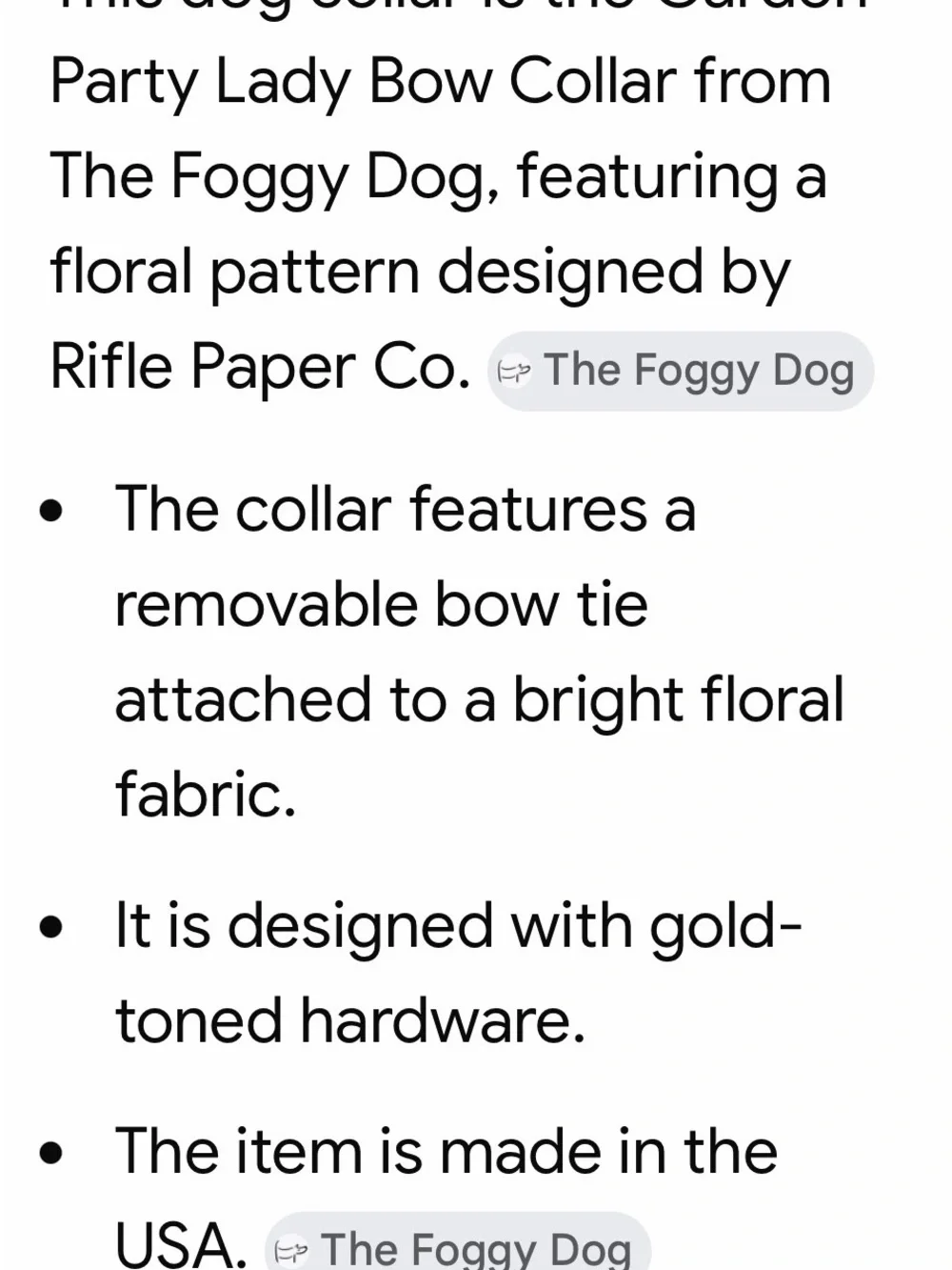 The Foggy Dog playful floral